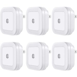 vont LED 6 Pk Smart Dusk to Dawn Sensor Automatic Night Light Plug-in NWT
